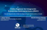 Índice Regional de Integración Económica Centroamericana (IRIEC) · 2019. 8. 28. · El IRIEC es un índice de tipo compuesto diseñado para cuantificar el grado de integración