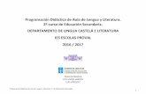 PROGRA… · Programación Didáctica de Aula de Lengua y Literatura. 2.º de Educación Secundaria. 3 Las competencias educativas del currículo ‹‹En línea con la Recomendación