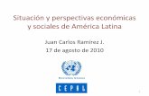 Situación y perspectivas económicas y sociales de América ... · AMÉRICA LATINA: EVOLUCIÓN DE LA POBREZA Y LA INDIGENCIA a/, 1980 –2009 Fuente: Comisión Económica para América
