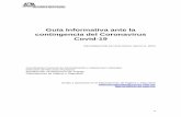 Guía Informativa ante la contingencia del Coronavirus Covid-19 · 2020. 5. 6. · INFECCIÓN POR COVID-19 ... • Hernias, úlceras gástricas y duodenal complicadas • Endoscopías