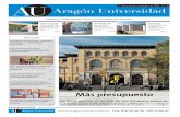 Publicación independiente para el mundo universitario aragonésPág. 10 INVESTIGACIÓN La UZ realizó 764 proyectos de I+D+i con empresas en 2017 Pág. 8 Más presupuesto La DGA aporta