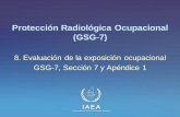Protección Radiológica Ocupacional (GSG-7)...• Solo ciertos tipos de monitores pueden detectar radiación beta • El requisito principal es la monitorización de la tasa de dosis