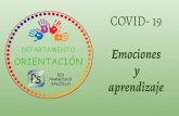 New COVID- 19 Emociones y · 2020. 3. 24. · COMPETENCIAS EMOCIONALES 10-1 REGULACION EMOCIONAL AUTONOMIA Gestiono 10 que EMOCIONAL siento Autogenero emociones Autoestima elparquedelasemociones.com