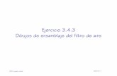 Ejercicio 3.4.3 Dibujos de ensamblaje del filtro de airecad3dconsolidworks.uji.es/v2_libro1/t3_dibujos/Ejercicio_3_4_3.pdf · El dibujo cabe en un formato A4 a escala 1/2 Indique
