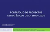 ESTRATÉGICOS DE LA SIPEN 2020 PORTAFOLIO DE PROYECTOS · Portafoli o de Proyectos Estratégicos 2 020 ... 3 Elaborar estudio técnico y propuesta de posibles modalidades de pensión.