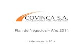 Plan de Negocios – Año 2014 · 2018. 11. 8. · Resumen Ejecutivo: Principales Indicadores y metas alcanzadas en el año 2013 e. Estudios - Resumen: TRAMO I: DV. QUILCA - DV. MOQUEGUA