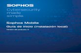 Sophos Mobile · 2. Inicie el asistente Primeros pasos para realizar la configuración inicial del servidor de Sophos Mobile. Nota El asistente Primeros pasos incluye una opción