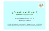 ¿Qué dice el Corán? - cl-diesunddas.de dice el Coran_v5.2e_parte1.pdfIntroducción (4) – la motivación • ¿Porqué un seminario sobre el Corán? – En la Unión Europea viven