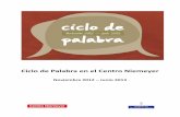 Ciclo de Palabra en el Centro Niemeyer€¦ · litécnica de Madrid y Popular de Gijón. Ha publicado los libros “rónica de un viaje” y “Tiempos nuevos, tiempos salvajes”.