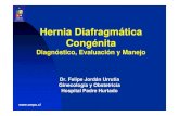 Hernia Diafragmática Congénita - CERPO · Hernia Diafragmática Congénita Evaluación y Pronóstico LHR y LHR O/E Operador dependiente Operador entrenado Centro referencia en HDC
