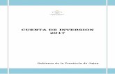 CUENTA DE INVERSION 2017 - Ministerio de Haciendahacienda.jujuy.gob.ar/wp-content/uploads/sites/17/2018/... · 2018. 6. 11. · Grafico 2: ISAE Enero 20014 – Diciembre 2017 Fuente: