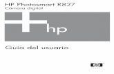 Cámara digital - Hewlett Packardh10032. · Cámara digital HP Photosmart R827 7. Seleccione la región Los ajustes de Idioma y Región determinan la configuración predeterminada