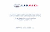 OFICINA DE LOS ESTADOS UNIDOS DE ASISTENCIA PARA …...INSTRUCCIONES GENERALES DE LA PRESENTACIÓN - 9 - Mayo de 2018 organizaciones internacionales, agencias de ayuda humanitaria