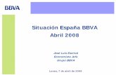 Situación España BBVA Abril 2008riesgo, demanda externa, tipo de cambio, inflación y retraso en las bajadas de tipos. 2. El ajuste de la construcción residencialse intensifica.