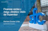 Finanzas verdes y riesgo climático: visión del Supervisor...Finanzas verdes y riesgo climático: visión del Supervisor Mariana Escobar Uribe Superintendencia Financiera ... 12%