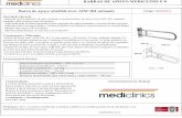 Mediclinics - FICHA IMPRESION - Marcual€¦ · Dim.: ±4% 380 mm Recomendaciones de Montaje mediclinics Fuerza máx sostenible (*) - 1112 N Peso máx sostenible ( * ) - 113 Kg Longitud