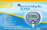 Owner’s Booklet Manual del propietario · FreeStyle Control Solution is a red liquid that contains a fixed amount of glucose that is used to: • Practice testing without having
