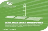 SERIE DIVA SOLAR MULTIPOWER - aquaemegsa.comDIVA SOLAR MULTIPOWER puede ser conectado a paneles fotovoltaicos, baterías, generadores eólicos, generadores eléctricos, etc. El variador