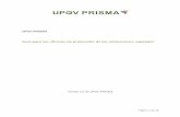 Formulario electrónico de solicitud (EAF) de la UPOV ... · Parte 3: Descripción de las características y el funcionamiento de UPOV PRISMA 2 Siglas POV Protección de las obtenciones
