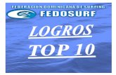 FEDERACIÓN DOMINICANA DE SURFINGfedosurf.org/content/wp-content/uploads/2011/10/TOP-10-FEDOSUR… · LOGROS TOP 10 1) Fundación e incorporación de la Asociación de Surfing de