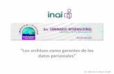“Los archivos como garantes de los datos personales”eventos.inai.org.mx/3erseminariogdt/images/presentaciones/ALFRED… · El documento electrónico Y si el documento es la representación