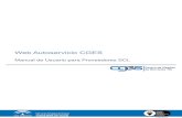 Web Autoservicio CGES - Junta de Andalucía · Web Autoservicio CGES Manual de Usuario para Proveedores SCL 2 1 Objetivo del Documento El objetivo del presente documento es servir