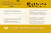 2019 EUROPA CON LOS CIUDADANOS - Ministerio de Cultura y ...8b8fd4ef-a963-4e1a-bd9b-924c… · Europa con Ios Ciudadanos 2014-2020 pretende impulsar la participación activa de los