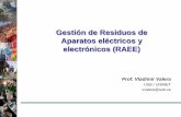 Gestión de Residuos de Aparatos eléctricos y electrónicos ...re-ieee.grupos.usb.ve/ponencias/valera.pdf · Responsabilidad directa o indirecta del manejo físico de los productos