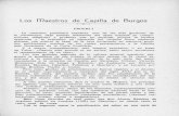 Los Maestros de Capilla de Burgos - COnnecting REpositories · Los Maestros de Capilla de Burgos-.8311.- • PROEMI3 La tradición polifónica española, una de las más gloriosas