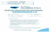 Folleto-Etica-Barranquilla · Festival / Centro / Gabo. Gu ón Desarrollo Humano Carporación para la FORMACIÓN de la MUJER Cole g i o Altos Estudios Escuela de Liderazgo TEBSA Energía