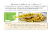 Pasta con Calabaza de Halloween - dietistasynutricion.com€¦ · Pasta con Calabaza de "Halloween" INGREDIENTES: - 60 -80g Pasta integral - 150g Calabaza (sin piel ni pepitas) -