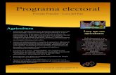 Programa electoral - Antonio Enamoradoantonioenamorado.es/wp-content/uploads/2015/05/... · Mayo 2015 Programa electoral Partido Popular - Lora del Río Lora son sus ... el mantenimiento