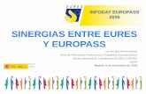 Y EUROPASS - SEPIEINFODAY EUROPASS 2016 SINERGIAS ENTRE EURES Luz del Mar Baños Martín Área de Orientación Profesional y Programas Internacionales Oficina Nacional …
