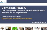 Jornadas RED-U€¦ · Jornadas RED-U Las competencias en la formación superior: El caso de las ingenierías ... (desde 2010) 4. Portales de apoyo a la formación y acreditación