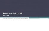 Revisión del LCAP€¦ · estudiante, más capacitación de maestros, más ayudantías y más orientadores 2. Participación Estudiantil Respaldo académico que supla las necesidades