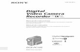 Digital Video Camera RecorderFunciones para utilizar después de la grabación •Búsqueda de fin/Búsqueda para edición/Revisión de la grabación (pág. 50) •Código de datos
