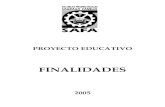FINALIDADES - Fundación SAFAdesde la explicitación de las finalidades educativas que se persiguen (nivel 1) hasta las programaciones de aula (nivel 3), pasando por la concreción