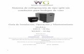 wineguardian.com...1 . Sistema de refrigeración de tipo split sin conductos para bodegas de vino . Guía de Instalación, Operación y Mantenimiento. Modelos: SS018 – 60 Hz WGS25