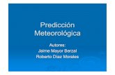 Predicción Meteorológica · Se utilizaran los datos obtenidos en el aeropuerto de barajas entre 1996 y 2004, obtenidos de wunderground.com. Tratamiento de datos Atributos METAR
