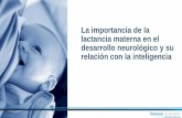 La importancia de la lactancia materna en el desarrollo neurológico y … · Lactancia materna y desempeño en tests de inteligencia •Efecto agregado: 3.44 puntos (95% CI: 2.30;