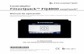 Controlador FilterQuick™ FQ4000 easyTouchfm-xweb.frymaster.com/service/udocs/Manuals/819-7570 SEP 18.pdfAbra lentamente la bandeja del filtro para evitar salpicar aceite caliente