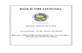 BOLETIN OFICIAL - concordia.gob.ar · BOLETIN OFICIAL DEPARTAMENTO EJECUTIVO Boletín Oficial Nº 2.878 Concordia, 12 de Junio de 2019 Boletín Oficial Municipalidad de Concordia