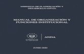 Manual de Organización€¦ · El presente Manual de Organización y Funciones Institucional, describe la organización y funciones de las unidades vigentes a la fecha; se presenta