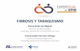 FIBROSIS Y TABAQUISMO...FIBROSIS RELACIONADA CON TABACO Neumonías intersticiales fibrosantes •FPI y tabaco - Factor de riesgo (odds ratio 1,6-2,9) - 40-80 % fumadores o exfumadores
