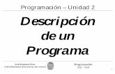 Programación – Unidad 2 Descripción de un Programa · 1990 fue ratificado como estándar ISO. Sede Regional Orán UNIVERSIDAD NACIONAL DE SALTA Programación TIG - TUP 3 El Lenguaje