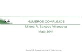 5.4 NÚMEROS COMPLEJOS Milena R. Salcedo Villanueva …math.uprag.edu/milena/5.5 NUMEROS COMPLEJOS.pdfOrigen de los números complejos Los primeros matemáticos llamaron números imaginarios