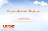 Presentación de PowerPoint · Emprendimiento Regional Jorge Espinoza Benavides Departamento de Administración ... Emprendimiento (GEM) UG ZM GH PK GT EG AO CN TW JM EC TN BA PE