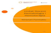 Unitat Docent Hematologia i - MutuaTerrassa · 2020. 7. 23. · ITINERARI FORMATIU HEMATOLOGIA I HEMOTERÀPIA Coordinadora: Dra.Cristina Estrada (ap d’estudis) Autors: Dra. Ana