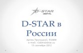 DSTAR’ в России-cloud.dstar.su/articles/D-STAR в России.pdf · Модемы’GMSK • Аппаратные модемы на базе чипа CMX589A o Satoshi Node