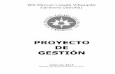 PROYECTO DE GESTIÓNoneyear.escoitar.org/IMG/pdf/Proyecto_de_Gestion... · Plan de Centro Proyecto de Gestión Página 1 Este Proyecto Educativo del I.E.S. Manuel Losada Villasante